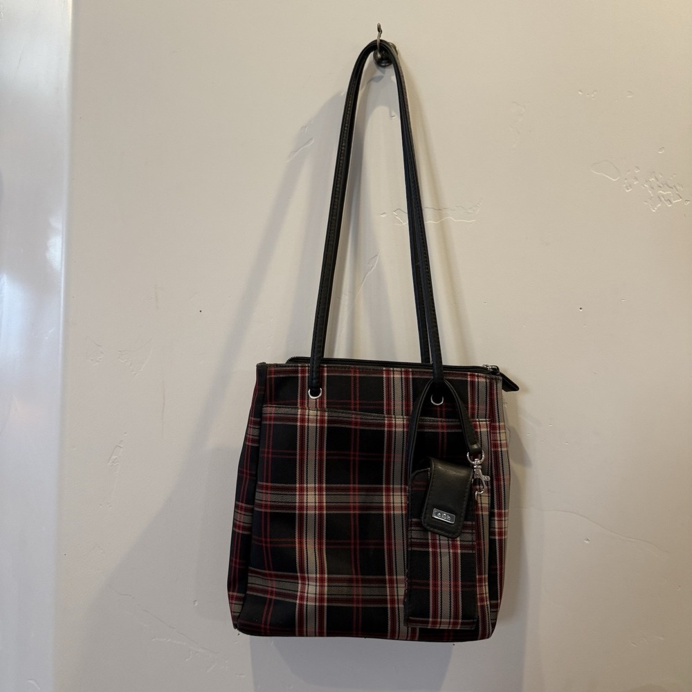 Croft and barrow Y2K Punk plaid shoulder purse with phone‎ holder Bratz